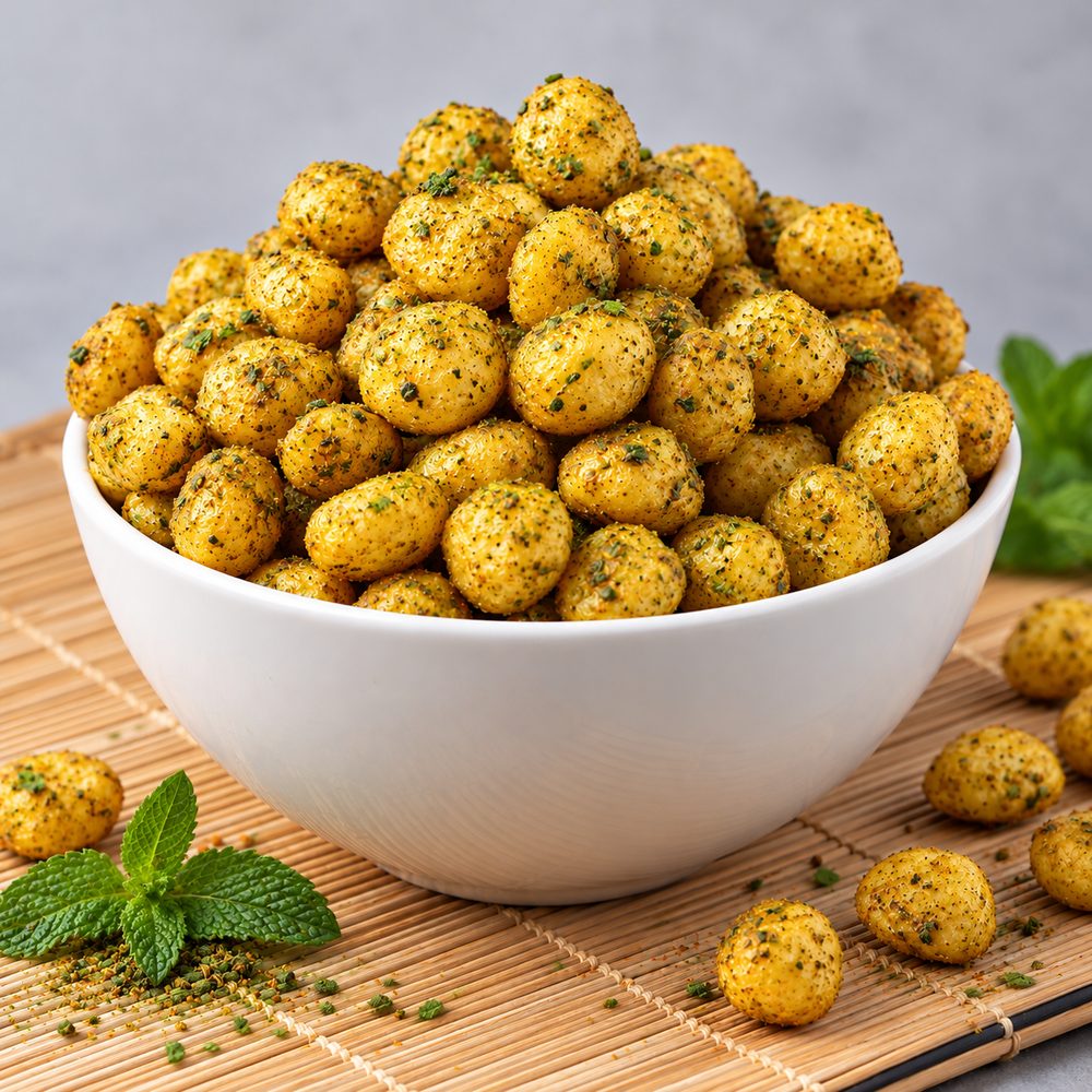 Close view of Chutney Mint protein puffs